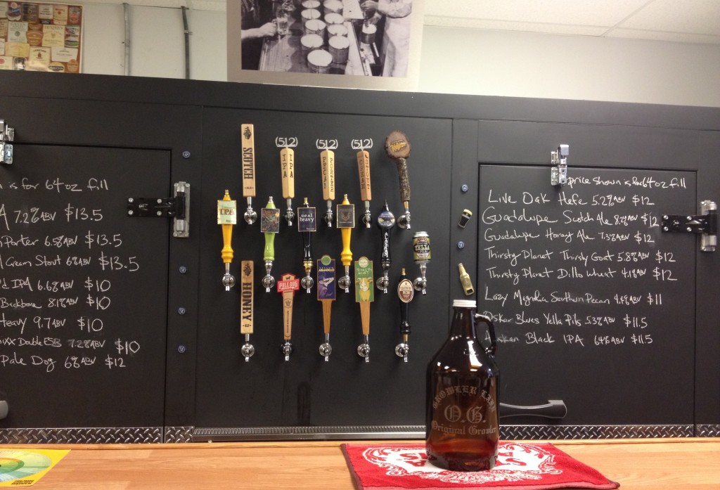 Growler Room Austin Craft Beer Taps