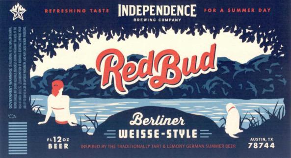 Independence Red Bud Berliner Weisse Label - Session Beers in Austin