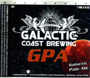 Galactic Coast Brewing GPA