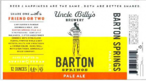 Uncle Billy's Barton Pale Ale