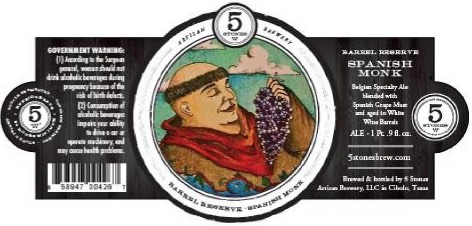 5 Stones - Barrel Reserve - Spanish Monk