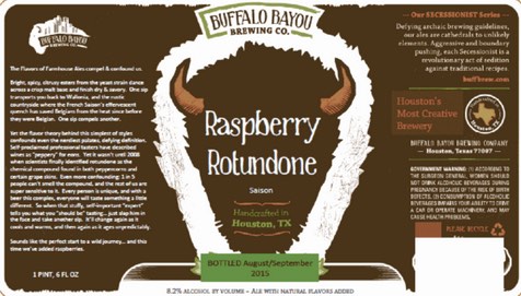 Buffalo Bayou - Raspberry Rotundone Ale