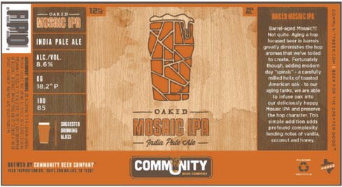 Community - Oaked Mosaic IPA