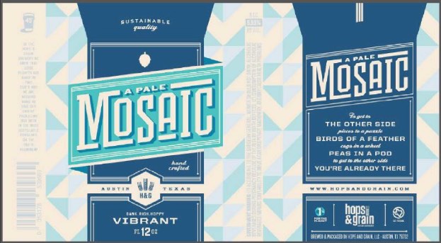 Hops and Grain - A Pale Mosaic Pale Ale