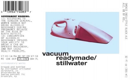 Label for Stillwater Vacuum Readymade Black IPA