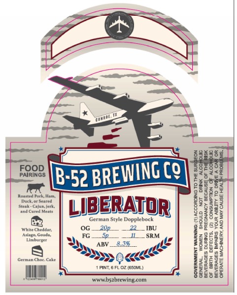 Label for B-52 - Liberator