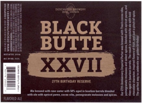 Deschutes - Black Bute XXVII