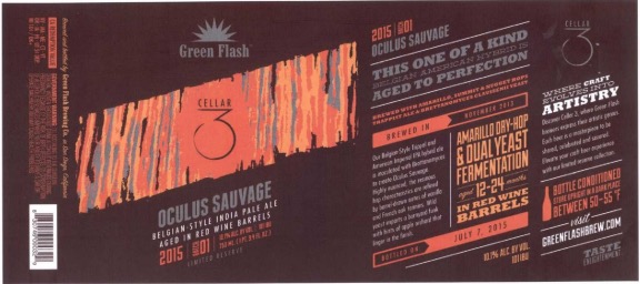 Green Flash - Oculus Sauvage Belgian Style IPA
