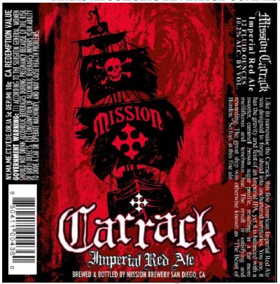 Label for Mission - Carrack Imperial Red Ale