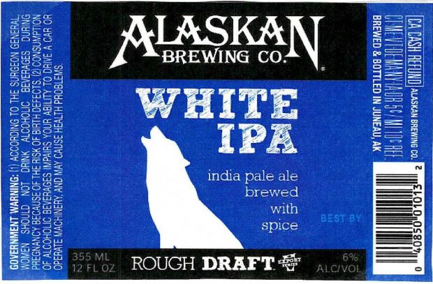 TABC Label and Brewery Approvals December 4th 2015-Alaskan White IPA