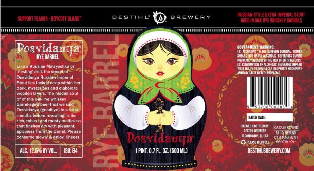 Label for Destihl Dosvidanya