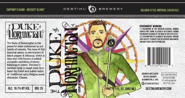 Label for Destihl Duke of Normington
