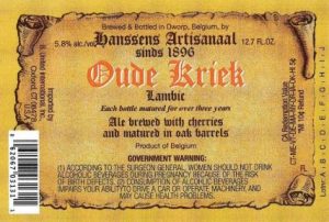 Label for Hanssens Oude Kriek