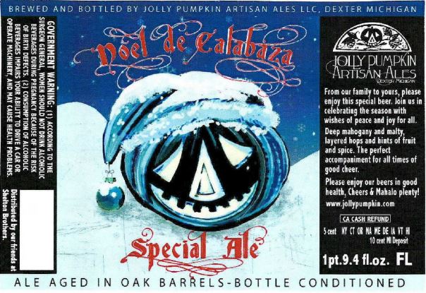 Label for Jolly Pumpkin Noel
