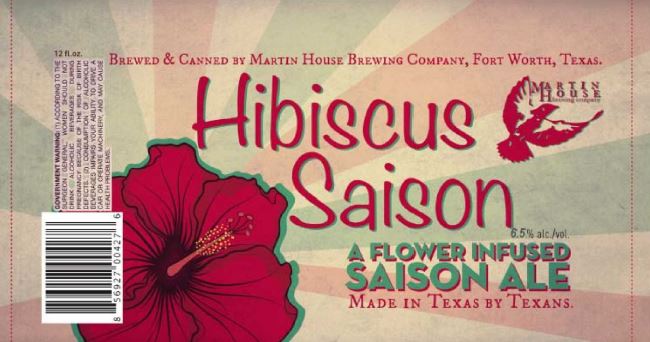 Label for Martin House Hibiscus Saison