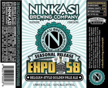 Label for Ninkasi Expo 58