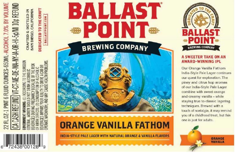 ballast point orange vanilla fathom