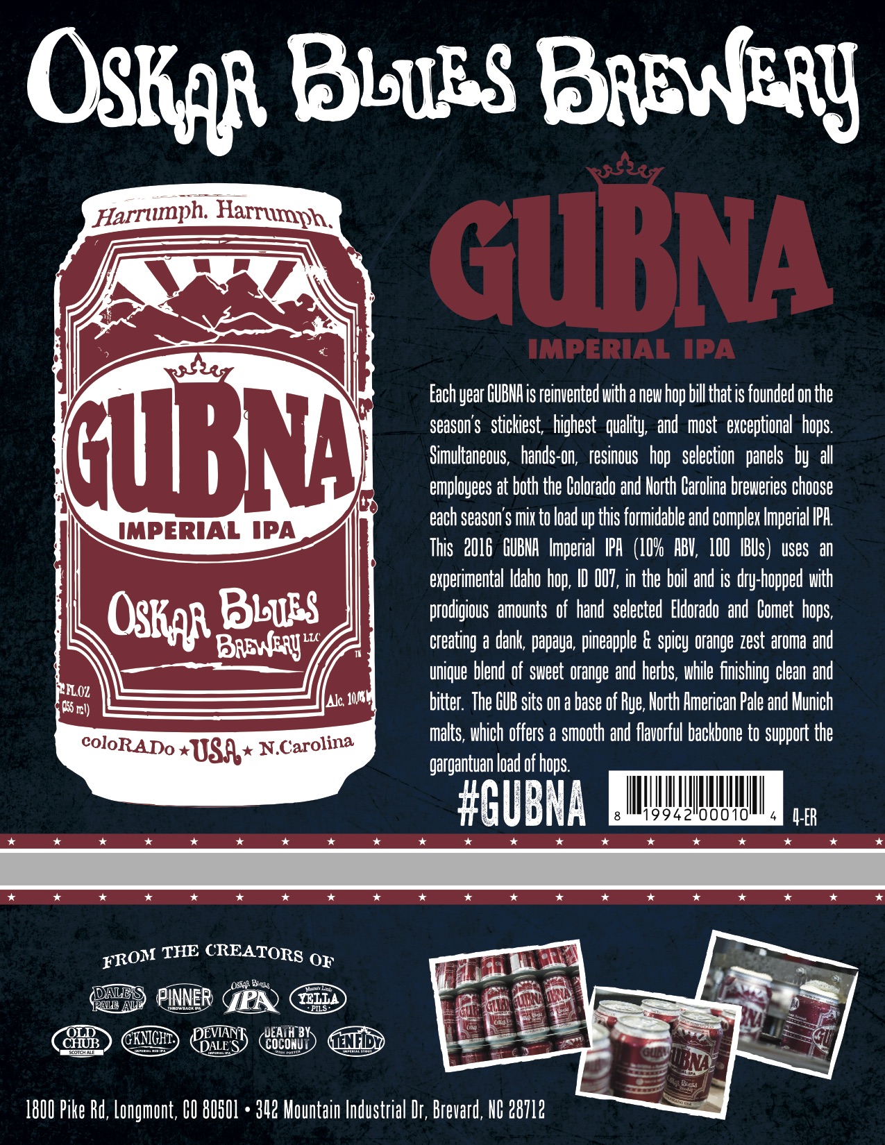 Oskar Blues GUBNA