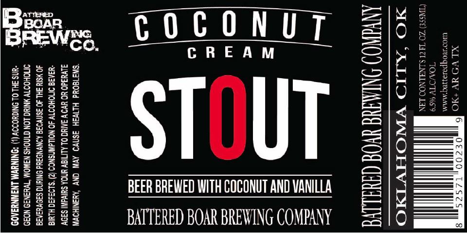 battered boar coconut cream stout