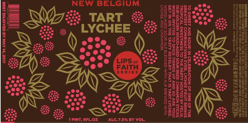 new belgium tart lychee