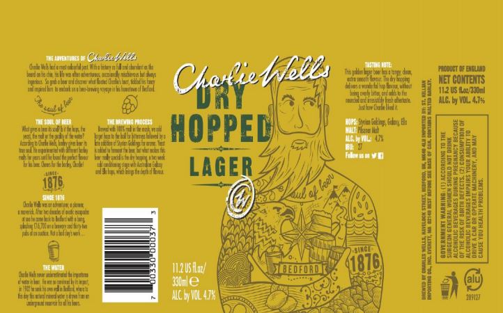 charlie wells dry hopped lager