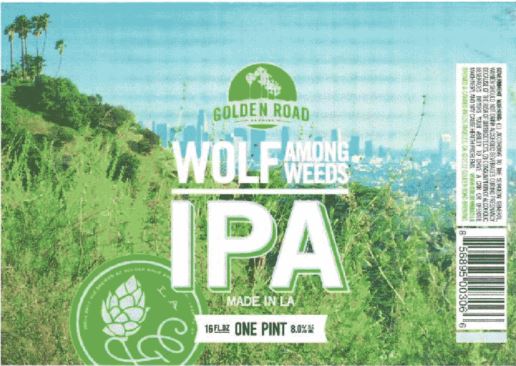 golden road wolf among