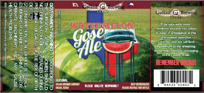 goliad watermelon gose
