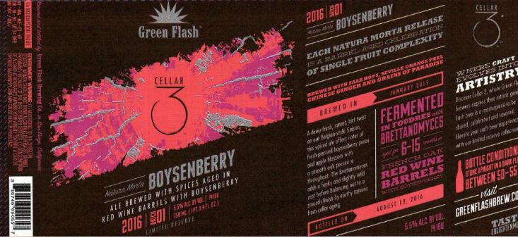 green flash cellar 3 boysenberry