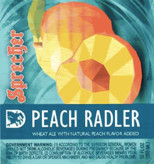 sprecher peach radler TABC Label and Brewery Approvals June 17 2016
