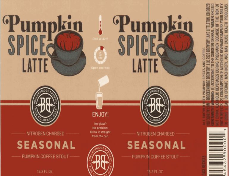 breckenridge pumpkin spiced latter