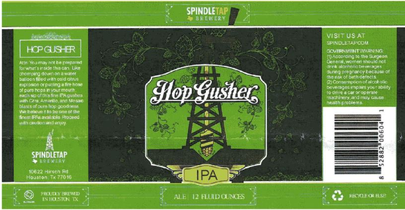 spindletap hop gusher