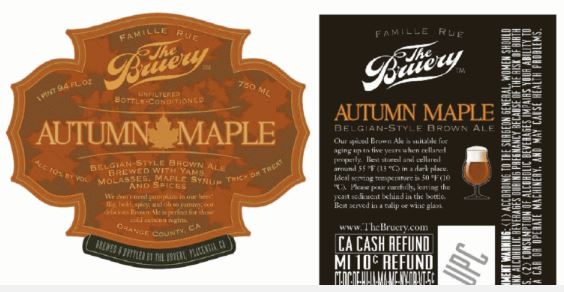 bruery-autumn-maple TABC Label and Brewery Approvals October 7th 2016
