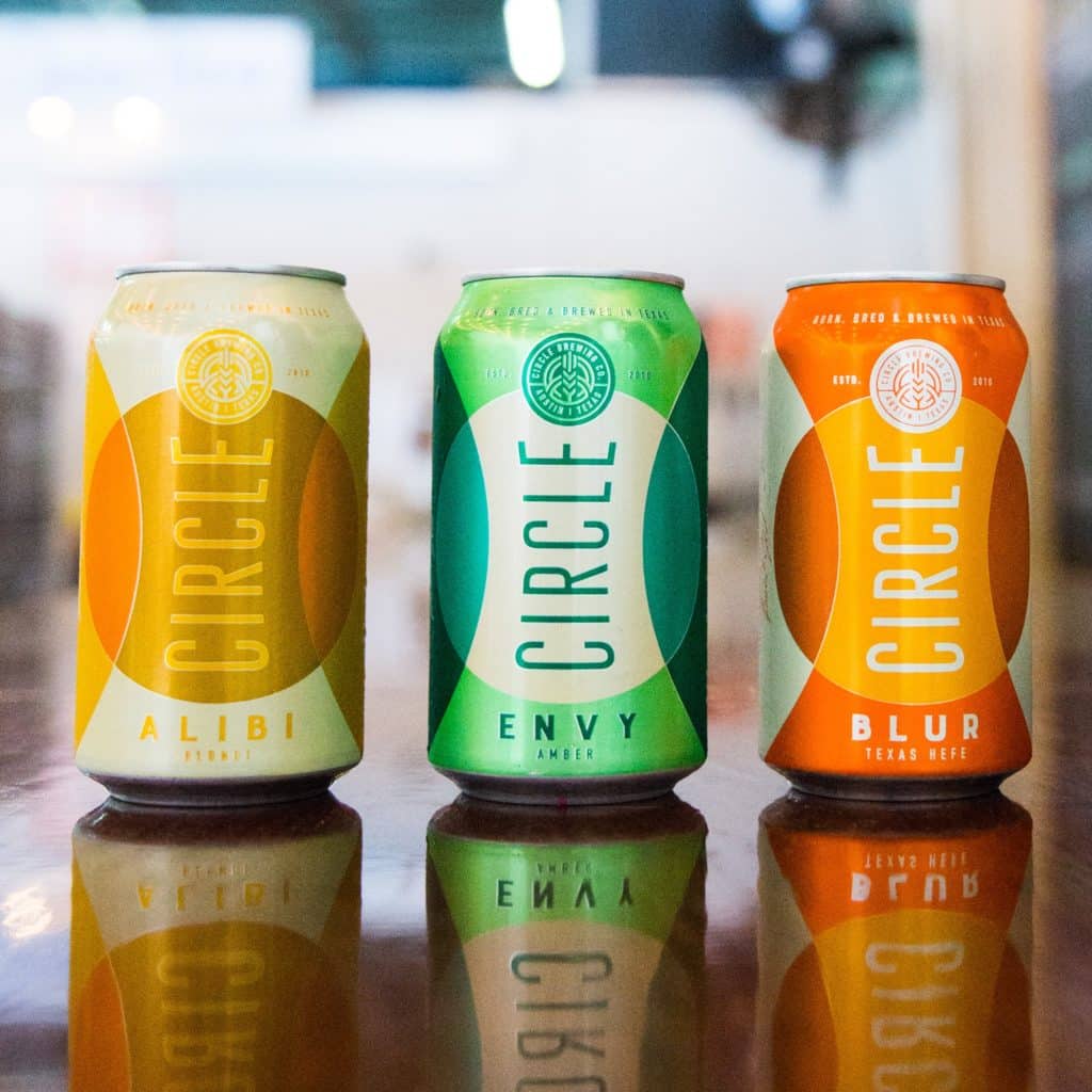Circle Brewing cans