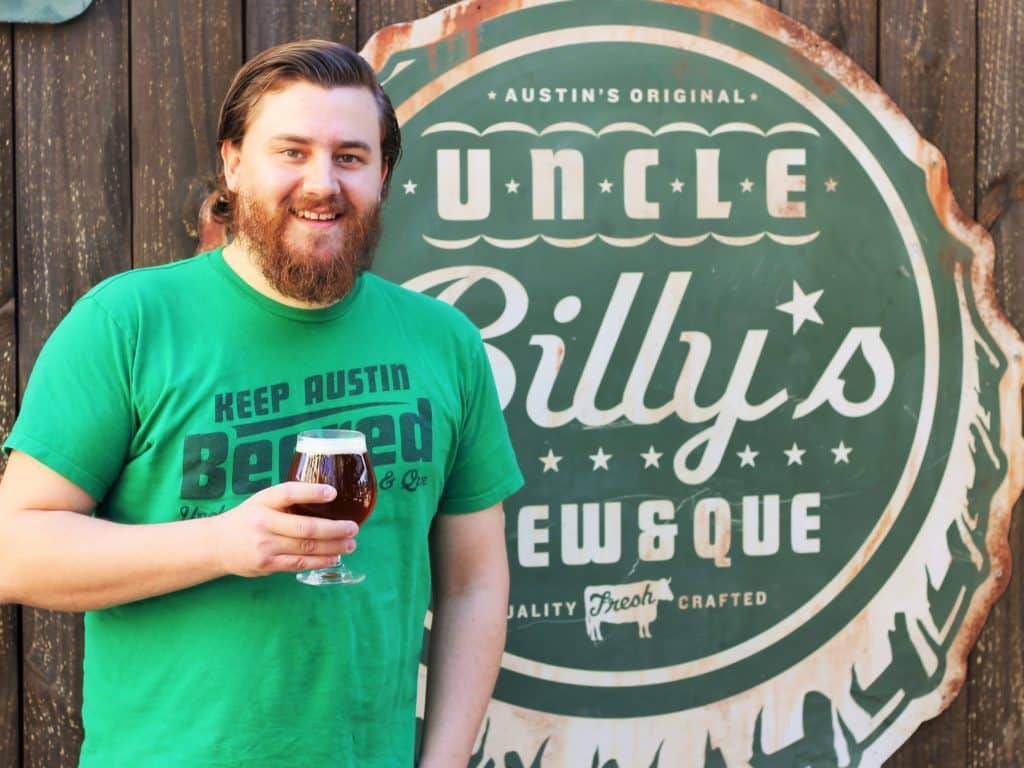 Uncle Billy’s Brewery and Smokehouse Announces New Head Brewer and Introduces New Craft Beverage Program AUSTIN, Texas (November 8, 2017) – Uncle Billy’s Brewery and Smokehouse, one of the oldest and best-known brewpubs in Austin, is bidding a sweet farewell to its current head brewer of three years, Trevor Nearburg, and ushering in a new talent. Stephen Wagner is transitioning from his role as Uncle Billy’s general manager to step in as the brewpub’s head brewer. In addition to his responsibilities as head brewer, Wagner will also serve as director of craft spirits and cocktails overseeing Uncle Billy’s production of its own line of craft spirits. The brewery will produce its new craft spirits on-site, beginning as early as December 2017. This new beverage program will expand its current menu of craft cocktail options transforming Uncle Billy’s into one of the first “brewstilleries” in Austin. Wagner is the perfect candidate to take the reigns as Uncle Billy’s head brewer and director of craft spirits and cocktails. While managing the business for the past year he has gained a deep understanding of the operations and customers’ preference for various beer styles and cocktail trends. He has studiously served as Nearburg’s protégé in the brewery for the past six months, learning to brew Uncle Billy’s year-round, seasonal and special beers. Wagner has been a serious home brewer since 2005. His interest in brewing was sparked by working at the craft beer bar, Cricket's Grill & Drafthouse, in Waco, Texas. Over the years, he has competed in two home brew competitions and toured dozens of breweries across the U.S. to further pursue his interest in brewing. Wagner has further honed his beer expertise working in various management jobs at beer-centric locations such as Copper Creek Brewing Company (Athens, Georgia), Stubbies & Steins (Gainesville, FL), and Flying Saucer (Houston; Sugar Land, TX). He became a Certified Cicerone in 2013. “I was introduced to the Uncle Billy’s brand while working with Flying Saucer in Sugar Land when Christine Celis sold me Barton Springs Pale Ale,” says Uncle Billy’s new head brewer, Stephen Wagner. “That first encounter set me on a completely new path that led to a relocation to Austin to take the reins at Uncle Billy’s. I’m excited to take on this new challenge, and to dig deeper into my passion for beer. I feel fortunate to have the chance to brew on a large scale, to create new recipes, and become a part of an amazing beer community in Austin and in Texas.” Wagner will continue to brew many of Nearburg’s recipes at Uncle Billy’s, some of which Wagner will carry forward and tweak. The three year-round core brands: Barton Springs Pale Ale, Green Room IPA, and Lazy Day Lager will continue to be the mainstay beers, and Uncle Billy’s “Clusterf#*k”, an already popular session IPA, now joins the line-up of year-round brews. Wagner plans to brew current seasonal beers such as Uncle Billy’s Berdoll Brown Ale (Fall), Shokolad Stout (Winter), Crazy Day Lager (Spring), Schizopetal Hibiscus Lager (Summer) with the same recipes, though he plans to add his personal touches in the future. Wagner is excited to brew classic beer styles and explore his brewing creativity with special beers that occupy several taps in the brewpub. “As a student of craft beer, I’ve developed a serious appreciation for classic beer styles,” says Wagner. “In addition to brewing our current recipes, and playing with experimental brews, I plan on bringing back tried and true beer styles to our menu. My extensive bar management experience will also influence the way we create our menu to ensure that everyone who walks in the door will be excited about the beer selection. It’s great to have the freedom brew both experimental and true classics.” Trevor Nearburg departs Uncle Billy’s Brewery to open his own brewery, Beerburg, in the near future. Nearburg says, “I am extremely proud that during my time as head brewer we grew Uncle Billy’s in to one of the largest brewpubs in the country. It is incredible that we achieved all of that, and further expanded to become a production brewpub. The relationships I formed and experiences I gained over the last few years will be invaluable when running my own brewery. This move feels like the natural next step and has been well planned and coordinated with the Uncle Billy’s team. I’m leaving Uncle Billy’s in great hands. Stephen’s passion for beer and abilities as a brewer are incredible. I can’t wait to drink his beers and see how Uncle Billy’s will continue to grow.” About Uncle Billy’s Brewery and Smokehouse: Founded in 2006, Uncle Billy’s Brewery and Smokehouse is located in the heart of Austin’s funkiest restaurant row on Barton Spring’s Road and is inspired by William “Uncle Billy” Barton, whose 1830’s tract included the renowned springs. Uncle Billy’s offers the perfect combination of award-winning, craft beers and delicious, slow-smoked Texas barbeque.Learn more at: http://www.unclebillys.com/ and connect with Uncle Billy’s Brewery on Facebook, Instagram and Twitter. 