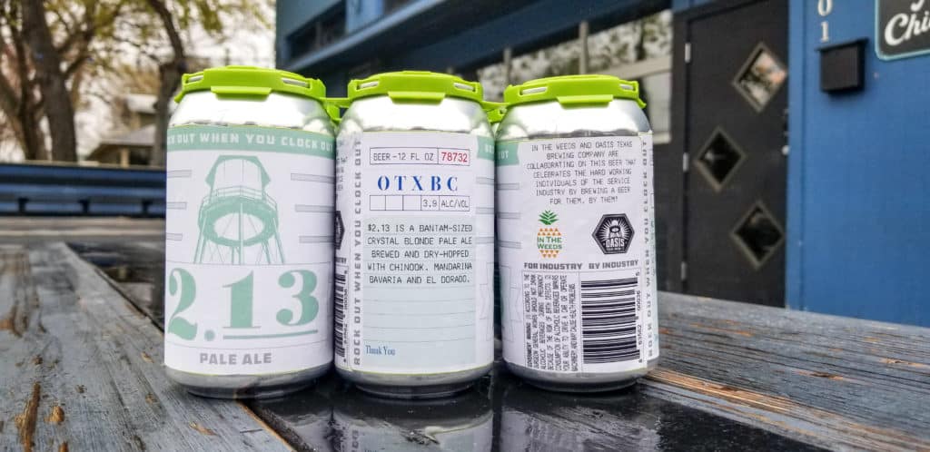 In The Weeds and Oasis Texas Brewing Release Collaboration Pale Ale
