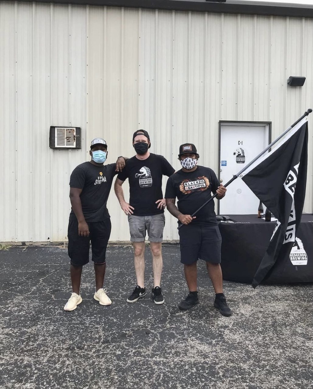 Marvis Dixon at Hedgehog Brewing, photo credit Hedgehog Brewing