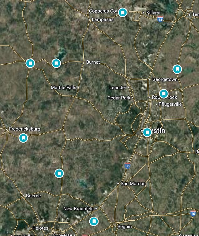 Map of the new breweries